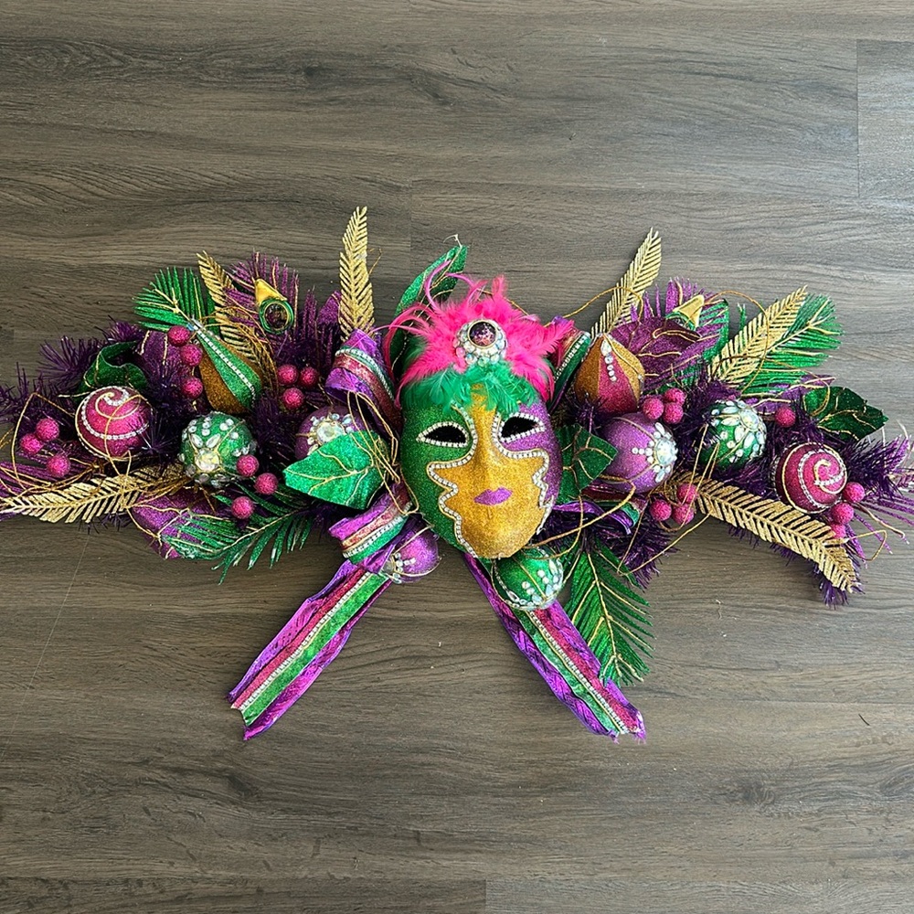 Mardi Gras Wreath